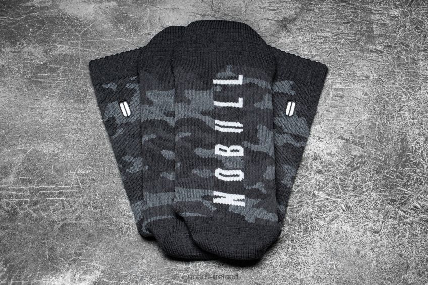 NOBULL N68P2P2921Crew Sock (Camo) Charcoal