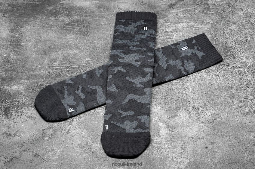 NOBULL N68P2P2921Crew Sock (Camo) Charcoal