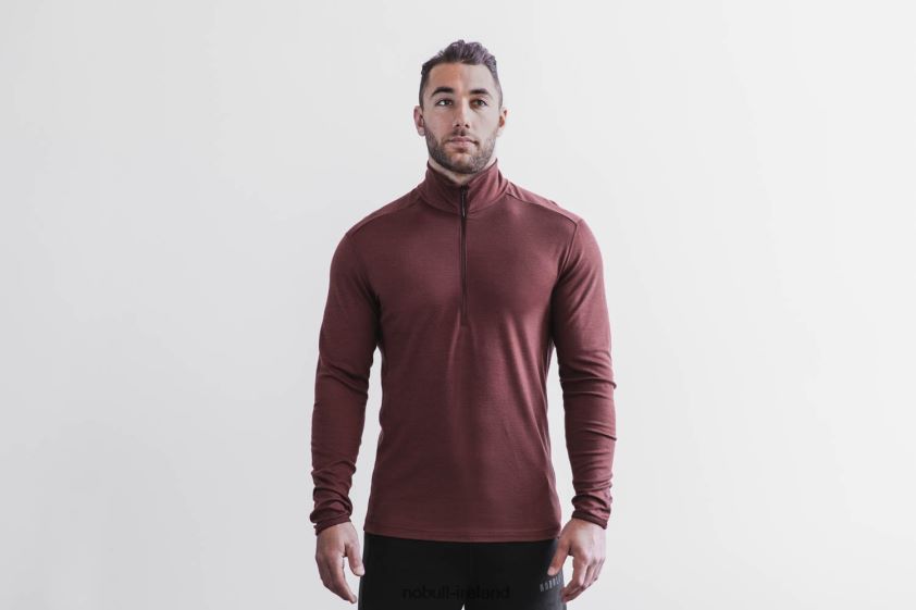 Blended Merino Wool 1/4 Zip Nobull Men BRX6B6308