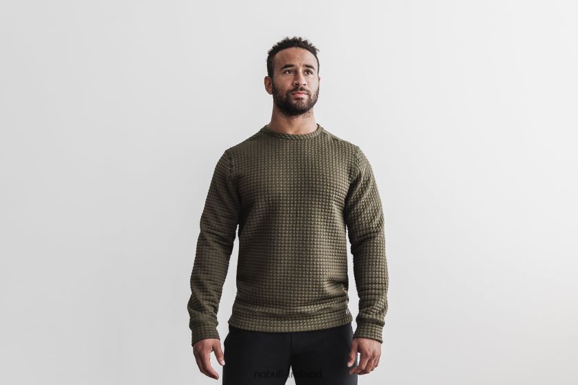 Quilted Crew Pullover Nobull Men BRX6B6349