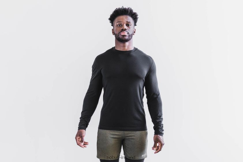 Blended Merino Wool Long Sleeve Tee Nobull Men BRX6B6269