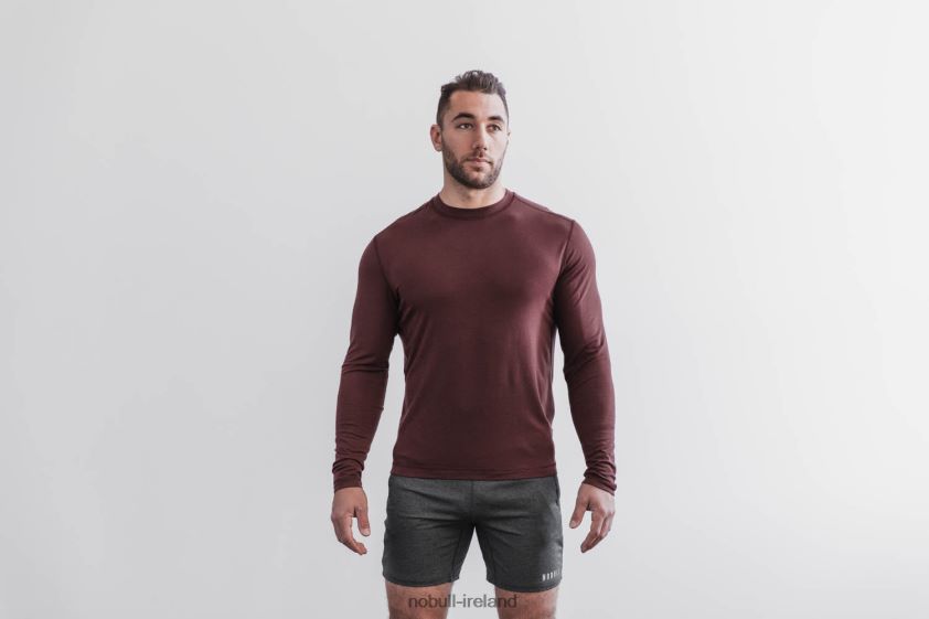 Blended Merino Wool Long Sleeve Tee Nobull Men BRX6B6271