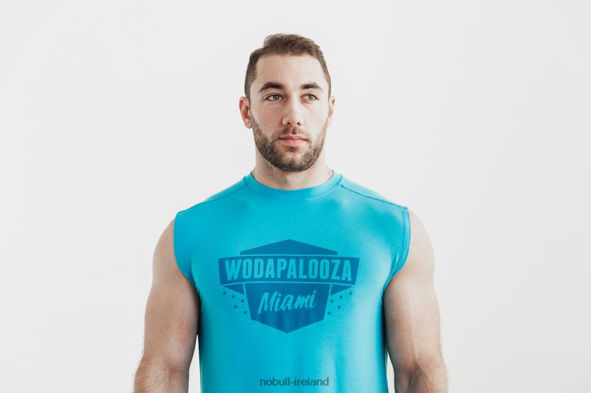 NOBULL N68P2P1011Men's Wodapalooza Sleeveless Tee Blue