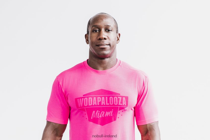 NOBULL N68P2P1019Men's Wodapalooza Tee Pink