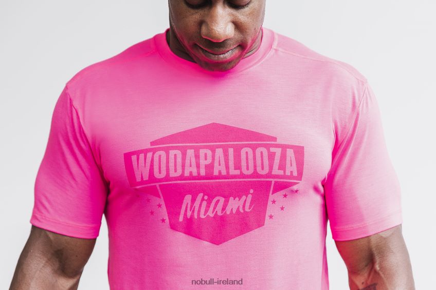 NOBULL N68P2P1019Men's Wodapalooza Tee Pink