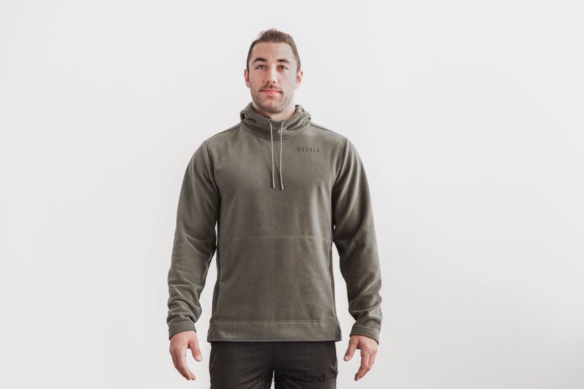 NOBULL N68P2P1030Men's Arctic Pullover Hoodie Army