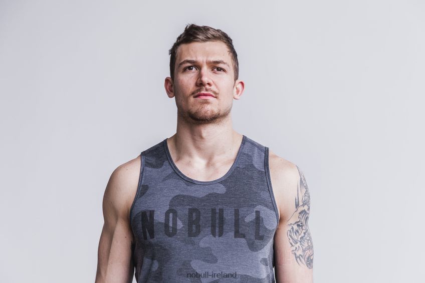 NOBULL N68P2P1035Men's Tank (Camo) Charcoal