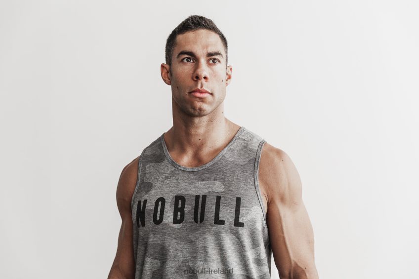 NOBULL N68P2P1037Men's Tank (Camo) Grey