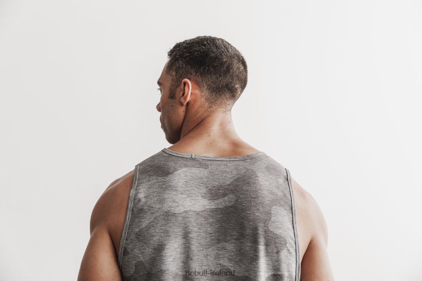 NOBULL N68P2P1037Men's Tank (Camo) Grey