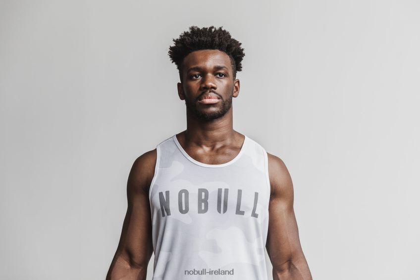 NOBULL N68P2P1038Men's Tank (Camo) White