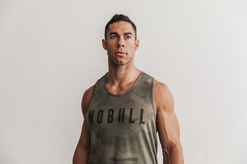 NOBULL N68P2P1040Men's Tank (Camo) Army