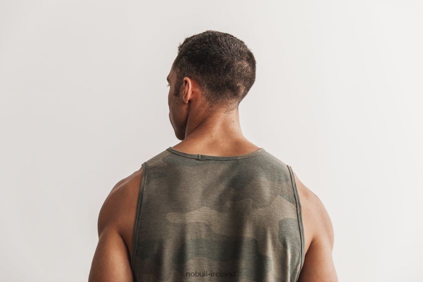 NOBULL N68P2P1040Men's Tank (Camo) Army