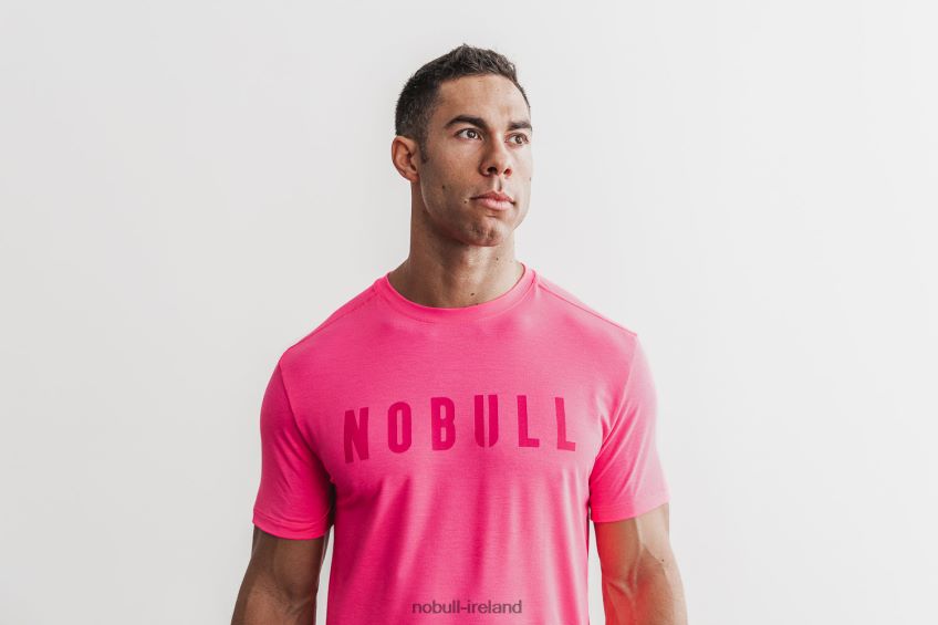 NOBULL N68P2P1061Men's Tee (Neon) Pink