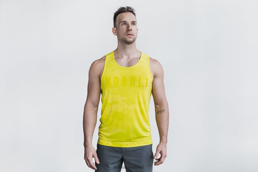 NOBULL N68P2P1075Men's Tank (Neon Camo) Yellow