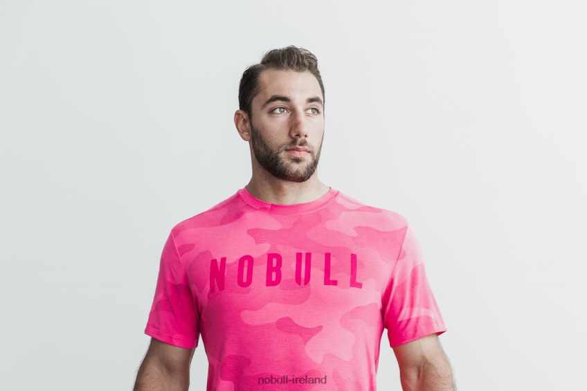 NOBULL N68P2P1080Men's Tee (Neon Camo) Yellow