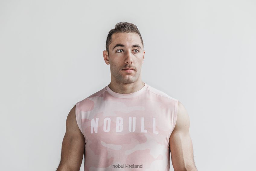 NOBULL N68P2P1089Men's Sleeveless Tee (Camo) Dusty