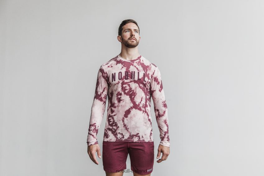 NOBULL N68P2P1112Men's Long Sleeve Tee (Tie-Dye) Dusty