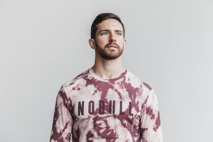 NOBULL N68P2P1112Men's Long Sleeve Tee (Tie-Dye) Dusty