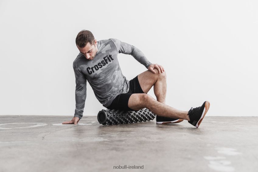 NOBULL N68P2P1144Men's Crossfit Long Sleeve Tee (Camo) Grey