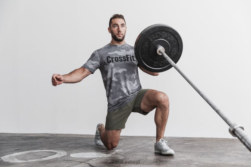 NOBULL N68P2P1154Men's Crossfit Tee (Camo) Grey