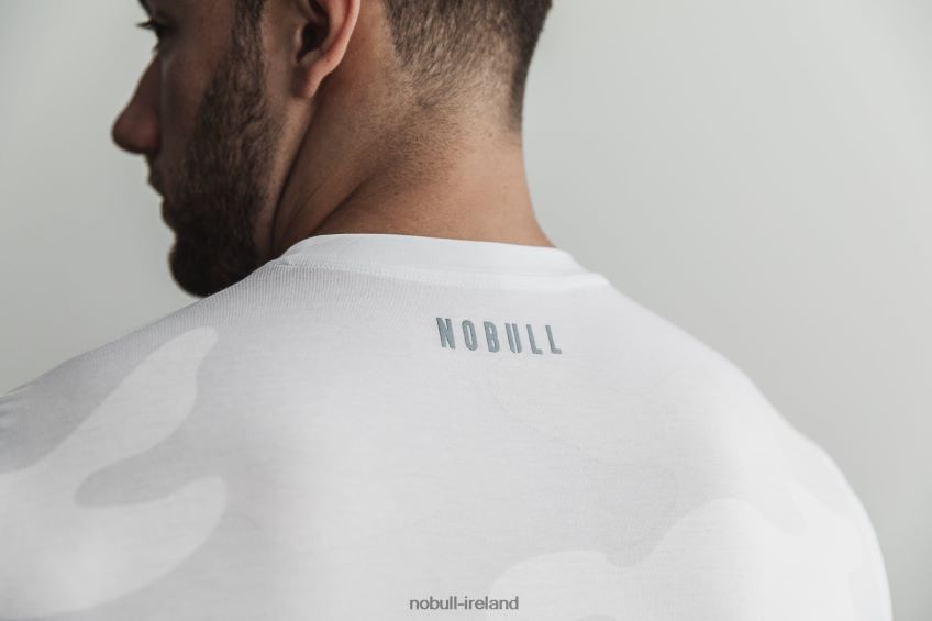 NOBULL N68P2P1158Men's Crossfit Sleeveless Tee (Camo) White