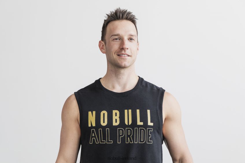 NOBULL N68P2P1166Sleeveless Crew Sweatshirt (Pride) Black