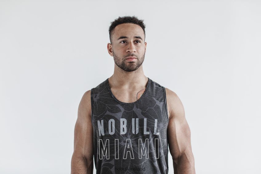 NOBULL N68P2P1207Men's Tank (Miami) Charcoal