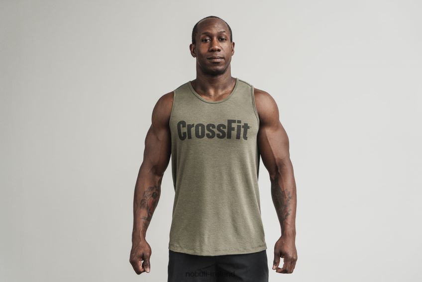 NOBULL N68P2P1226Men's Crossfit Tank Army