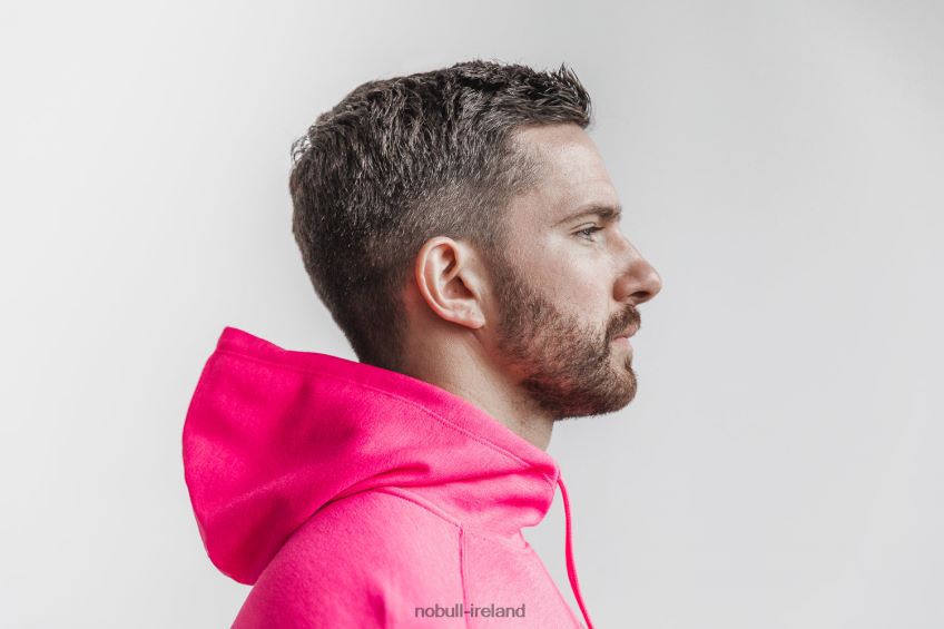 NOBULL N68P2P1230Men's Hoodie (Neon) Pink