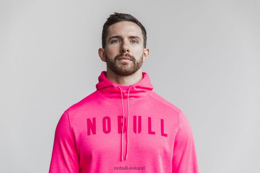 NOBULL N68P2P1230Men's Hoodie (Neon) Pink