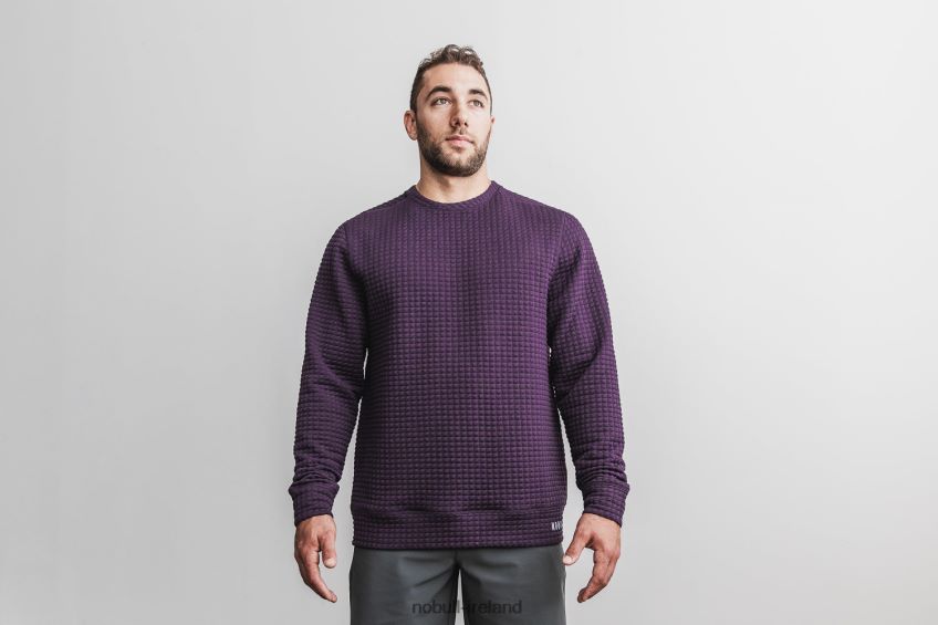 NOBULL N68P2P618Men's Quilted Crew Pullover