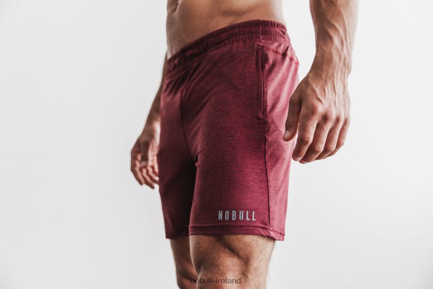 NOBULL N68P2P652Men's Lightweight Knit Short 7 Wine