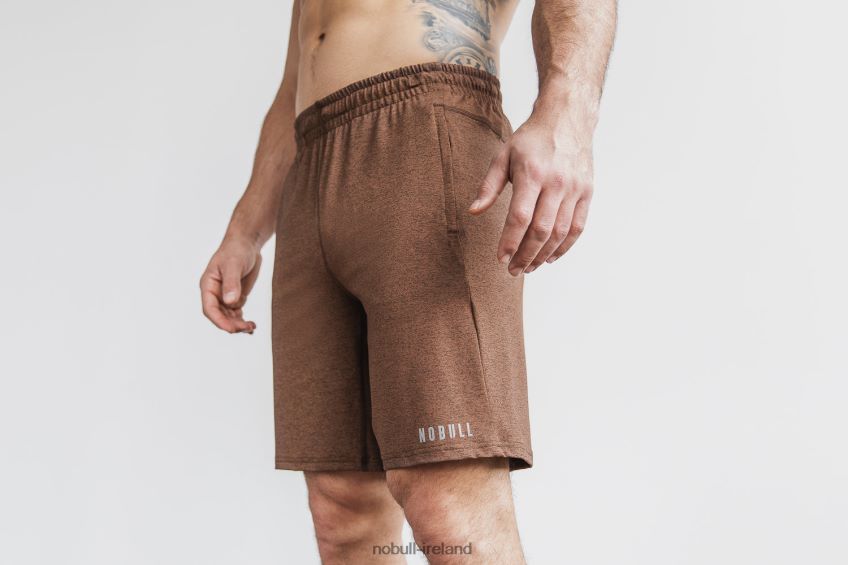 NOBULL N68P2P680Men's Lightweight Knit Short 9 Brown