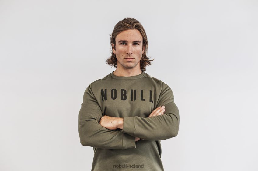 NOBULL N68P2P694Men's Crew Sweatshirt Army