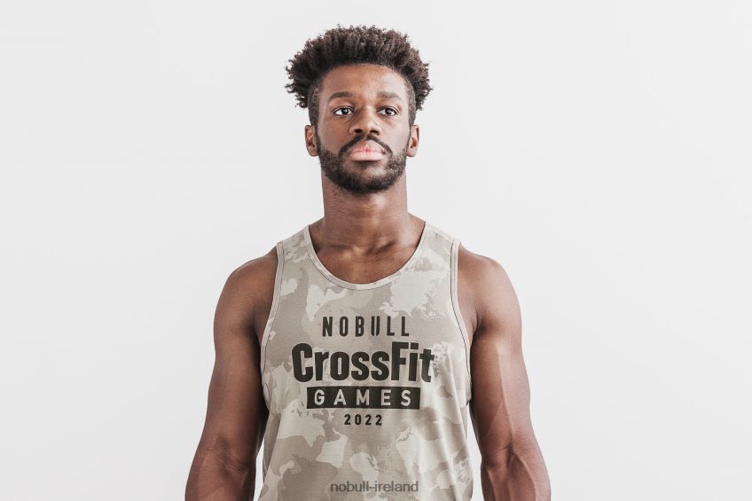 NOBULL N68P2P701Men's Crossfit Games 2022 Tank Taupe