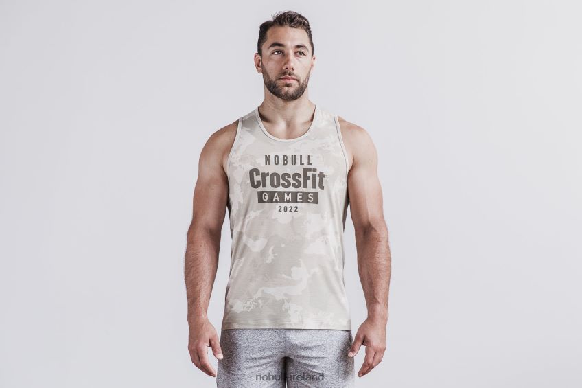 NOBULL N68P2P704Men's Crossfit Games 2022 Tank Oatmeal