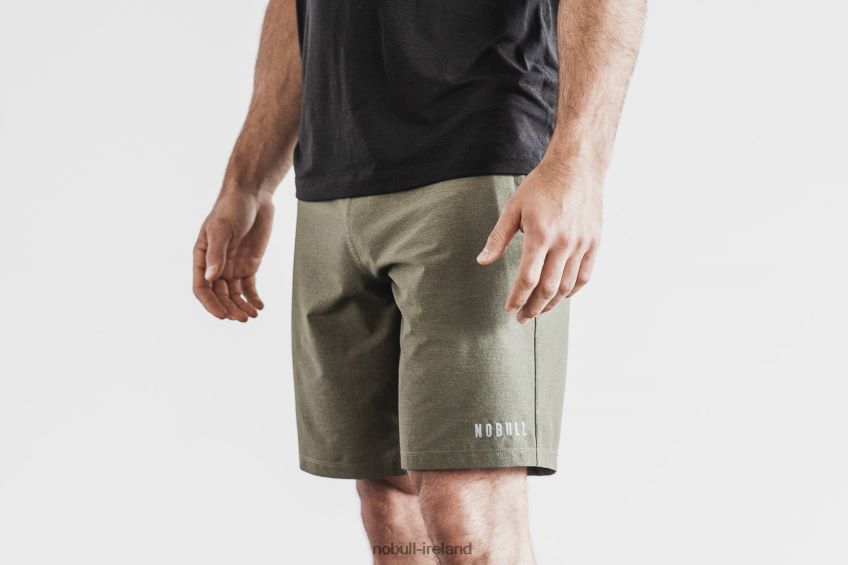 NOBULL N68P2P734Men's Stretch Woven Short 9 Army