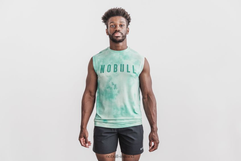 NOBULL N68P2P751Men's Sleeveless Tee (Tie-Dye) Vanilla