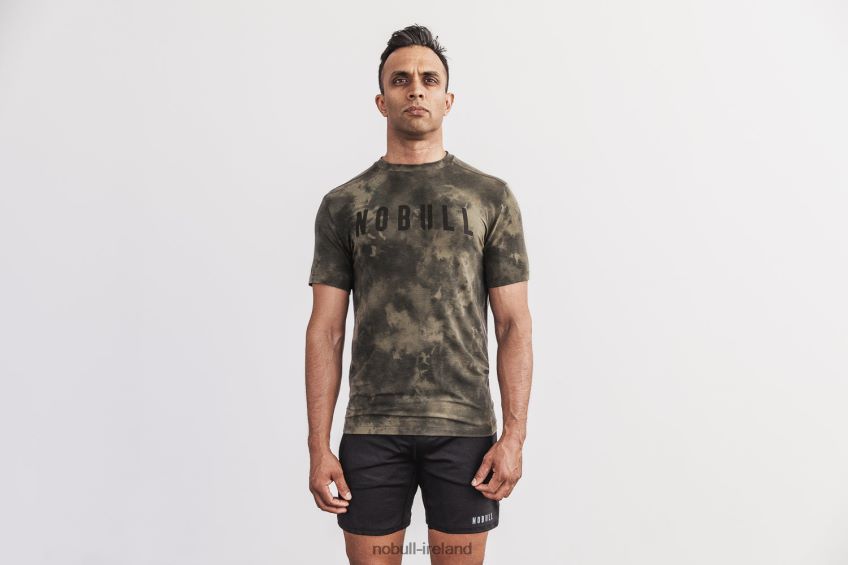 NOBULL N68P2P782Men's Tee (Tie-Dye) Army