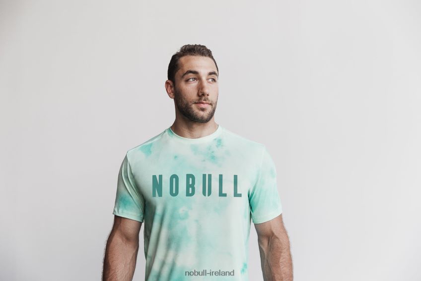 NOBULL N68P2P783Men's Tee (Tie-Dye) Vanilla & Aqua