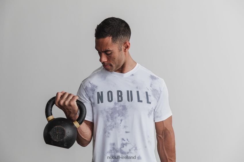 NOBULL N68P2P785Men's Tee (Tie-Dye) White & Cloud