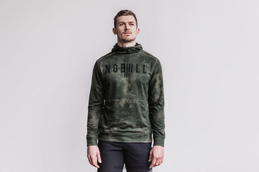 NOBULL N68P2P812Men's Hoodie (Tie-Dye) Army