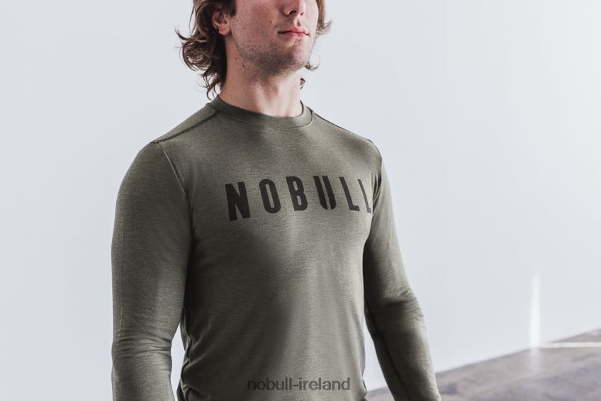 NOBULL N68P2P847Men's Long Sleeve Tee Army