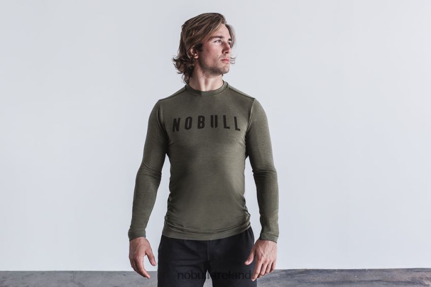 NOBULL N68P2P847Men's Long Sleeve Tee Army