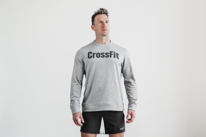 NOBULL N68P2P860Men's Crossfit Crew Sweatshirt Grey