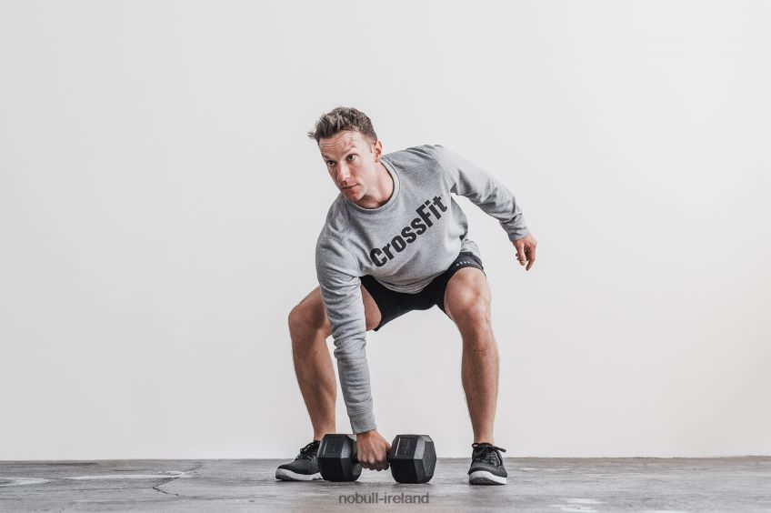 NOBULL N68P2P860Men's Crossfit Crew Sweatshirt Grey