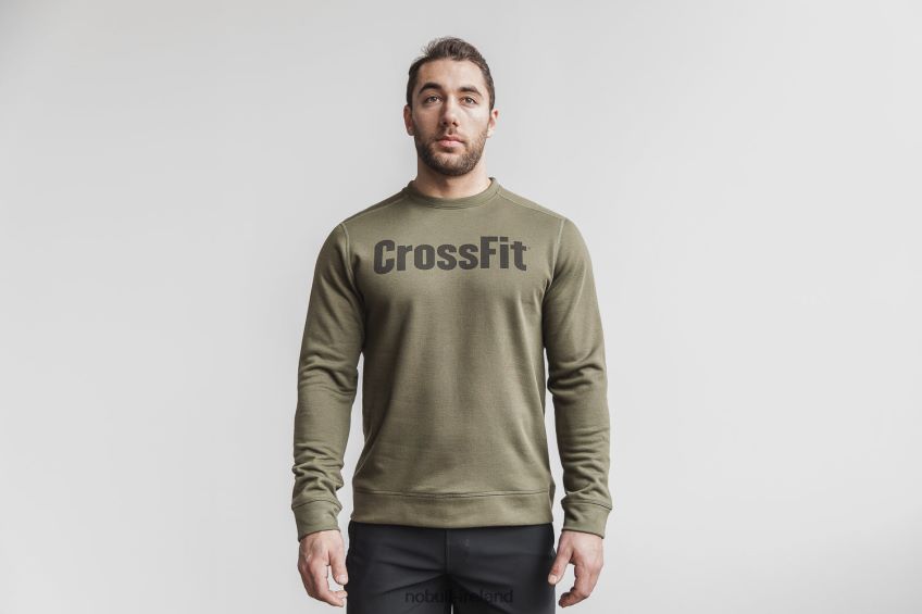 NOBULL N68P2P862Men's Crossfit Crew Sweatshirt Army