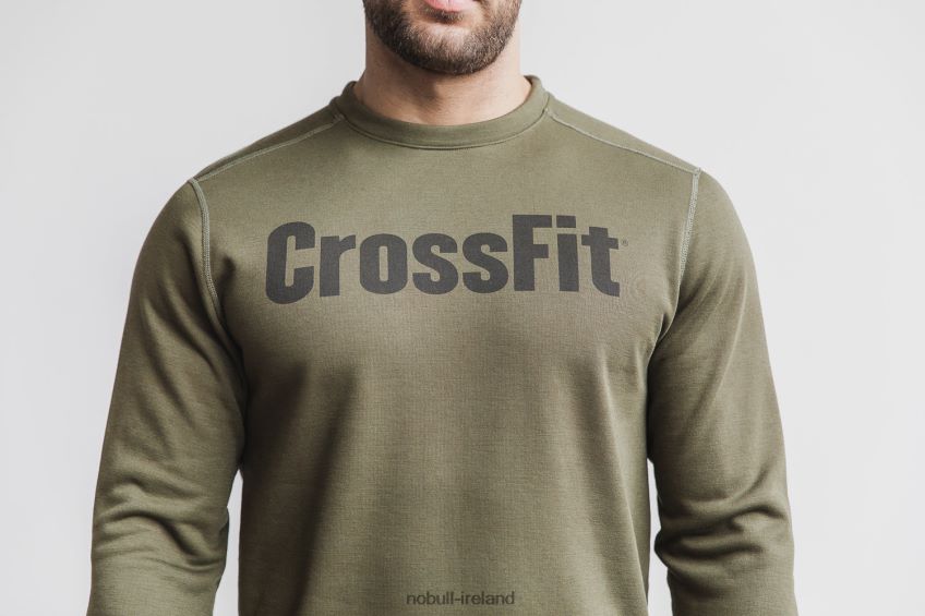 NOBULL N68P2P862Men's Crossfit Crew Sweatshirt Army