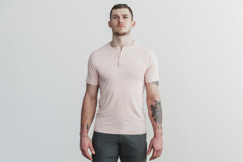 NOBULL N68P2P885Men's Lightweight Henley Tee Dusty