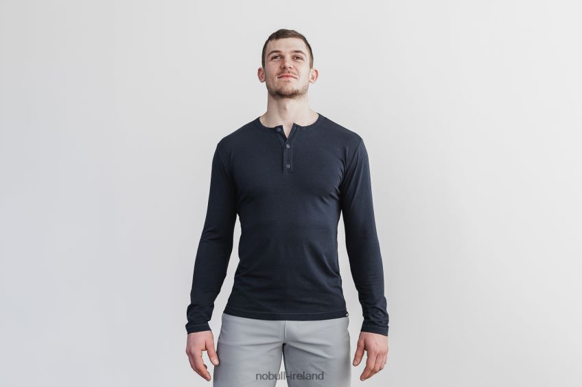 NOBULL N68P2P891Men's Lightweight Long Sleeve Henley